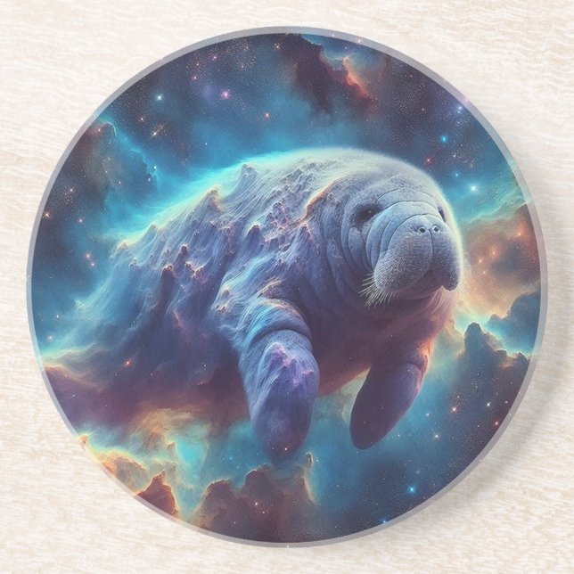 Porta-copos Space Nebula Manatee (Frente)