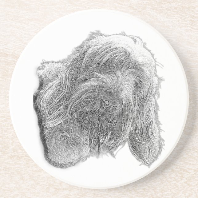Porta-copos Spinone Stillness – Artisan Coaster (Frente)