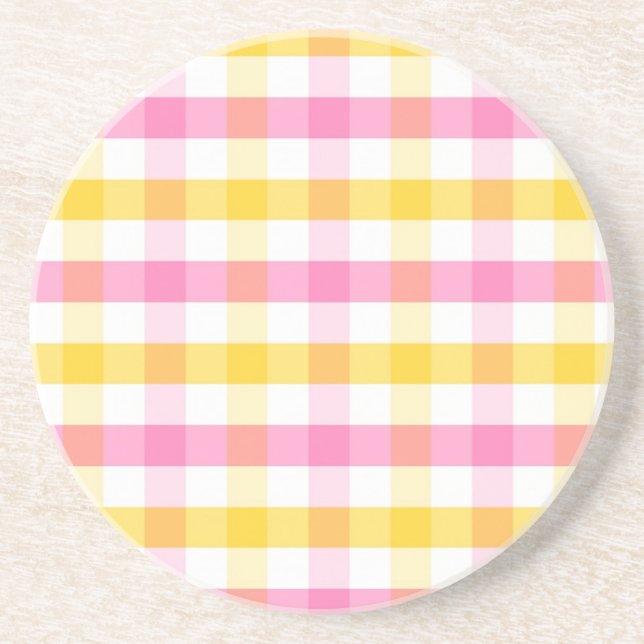 Porta-copos Springtime Gingham (Frente)