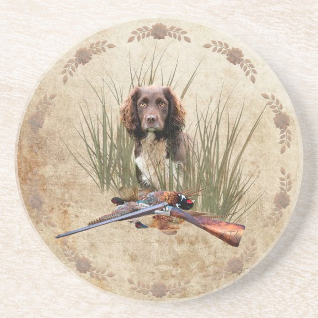 Porta-copos Sprocker Spaniel Tapeçaria Poster Triptych Acrílic (Frente)