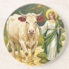 Porta-copos St. Brigid & The White Cow (Imbolc)