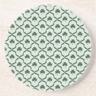 Porta-copos St. Patrick's Day Preppy Shamrock Clover Lattice 