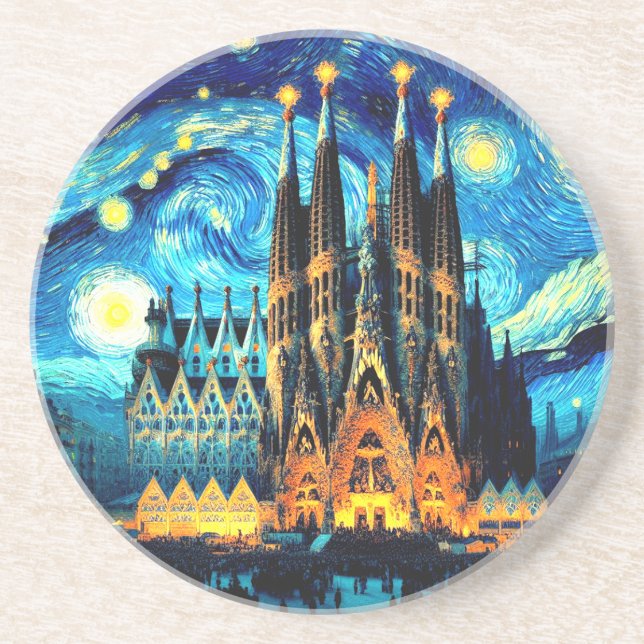 Porta-copos Starry Sagrada Familia Barcelona (Frente)