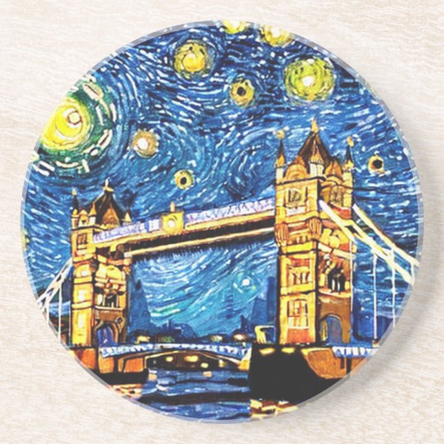 Porta-copos Starry Starry Night London Inglaterra (Frente)