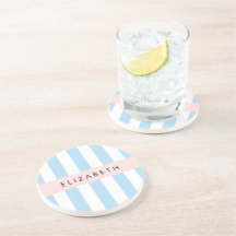 Stripes Azuis, Padrão Striped, Linhas, Seu Nome