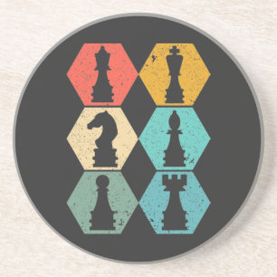 Porta-copos Sujeira de T-Shirt com Presença do Xadrez de Retro