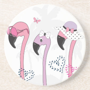 Porta-copos Summer Flamingo: Ilustração da Pratage.