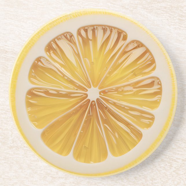 Porta-copos Sumo de Fruta com fatia de limão (Frente)