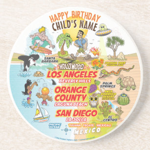 Porta-copos Sunny California Edible Glacé Round