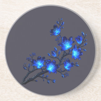 Porta-copos Suporte de Galho Floral Azul Brilhante