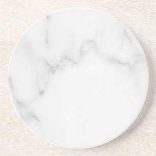 Porta-copos Suporte de papel rústico de mármore branco simples