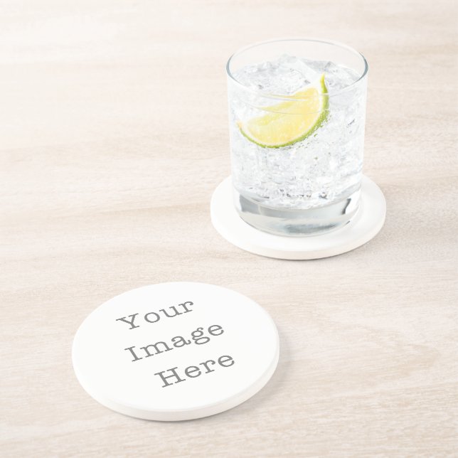 Porta-copos Suporte de Silestone com Foto Personalizada (Lateral)