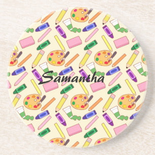 Porta-copos Suprimentos Coloridos De Arte