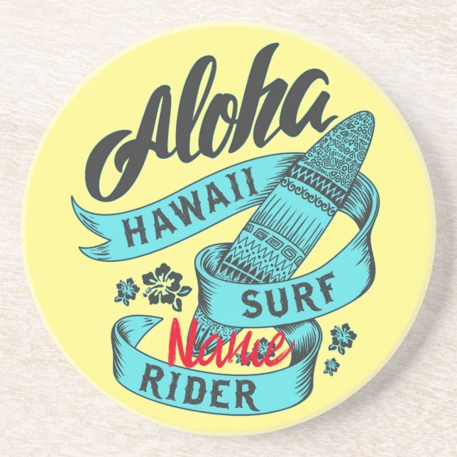 Porta-copos Surf Aloha Hawaii Rider Thunder_Cove (Frente)