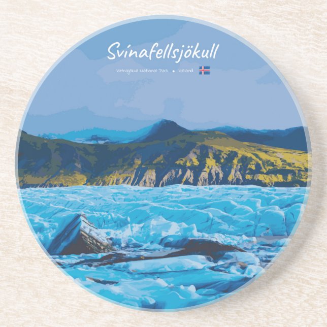 Porta-copos Svínafellsjökull, Iceland -  Glacier View (Frente)