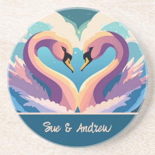 Porta-copos Swans In Love