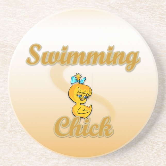 Porta-copos Swimming Chick (Frente)