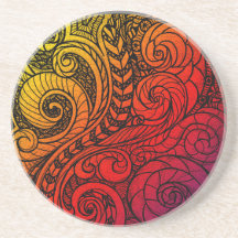 Porta copos Swirly Vibes Sandstone