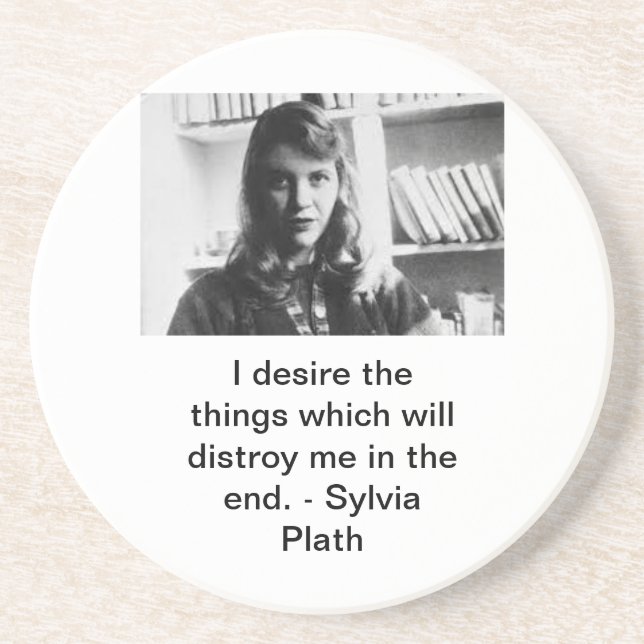 Porta-copos Sylvia Plath Cote (Frente)