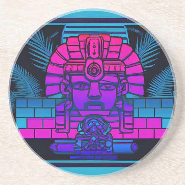 Porta-copos Synthwave Pharaoh (Frente)
