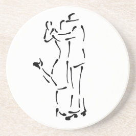 Porta-copos Tango Dancers Ink Brush design