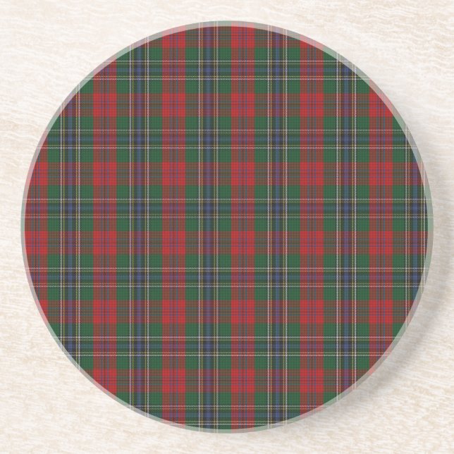 Porta-copos Tartan da família MacLean/McLean Clan (Frente)