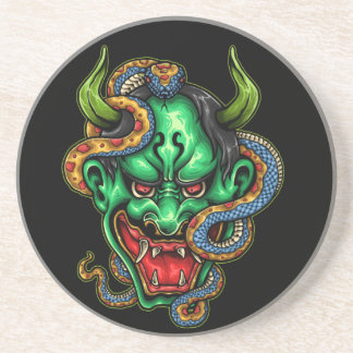 Porta-copos Tatuagem do Dragão Verde