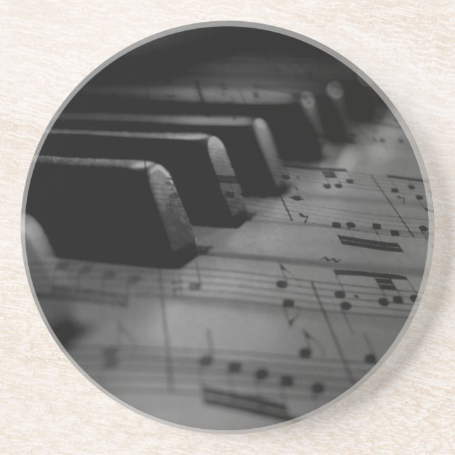 Porta-copos Teclas de Piano Música (Frente)