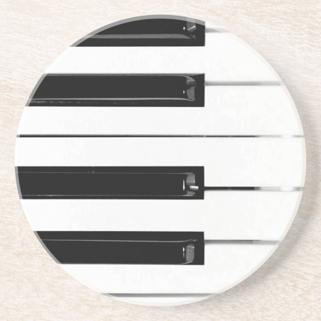 Porta-copos Teclas do teclado do Piano (Frente)