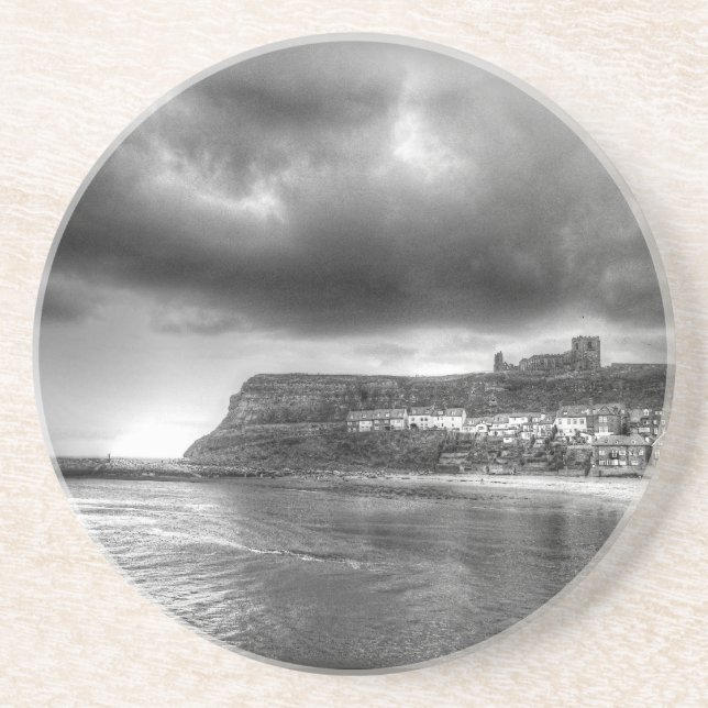 Porta-copos Tempestade arrebatadora de Monchrome sobre a (Frente)