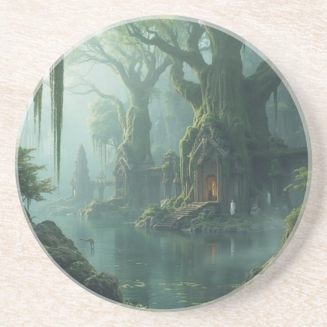 Porta-copos Temple of Moss and Mist (Frente)