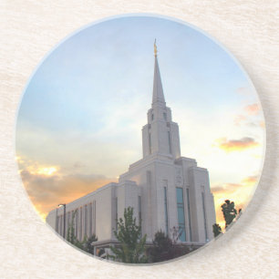 Porta-copos Templo de Oquirrh Mountain LDS Utah