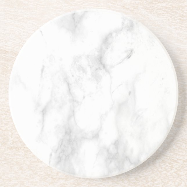 Porta-copos Tendência Personalizada Marble Branco Elegante Mod (Frente)