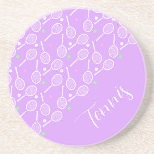 Porta-copos Tennis Rackets and Balls Lilac  Coaster