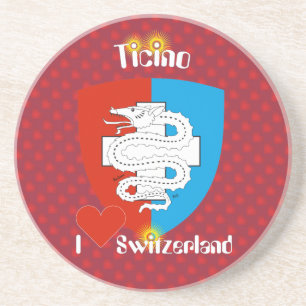 Porta-copos Tessin - Ticino Suíça - Svizzera prato de cervej