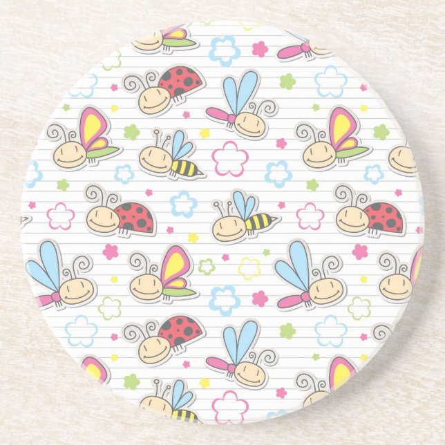 Porta-copos teste padrão com insetos (Frente)