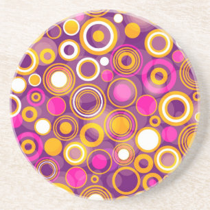Porta-copos Teste padrão de bolinhas violeta