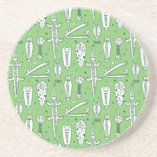 Porta-copos Teste padrão do crocodilo do esboço