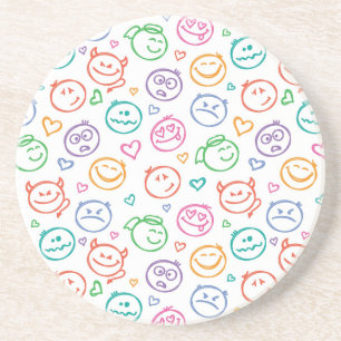 Porta-copos teste padrão dos sorrisos
