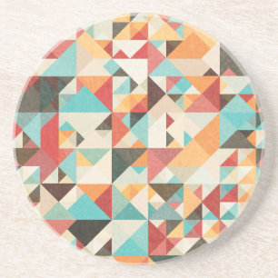 Porta-copos Teste padrão geométrico de Earthtone