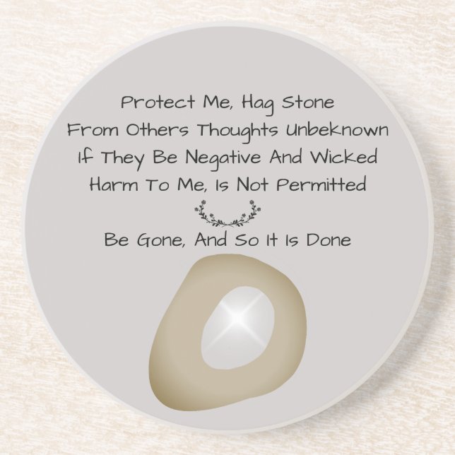 Porta-copos Testemunhas de Proteção Magic Hag Stone Cinza (Frente)