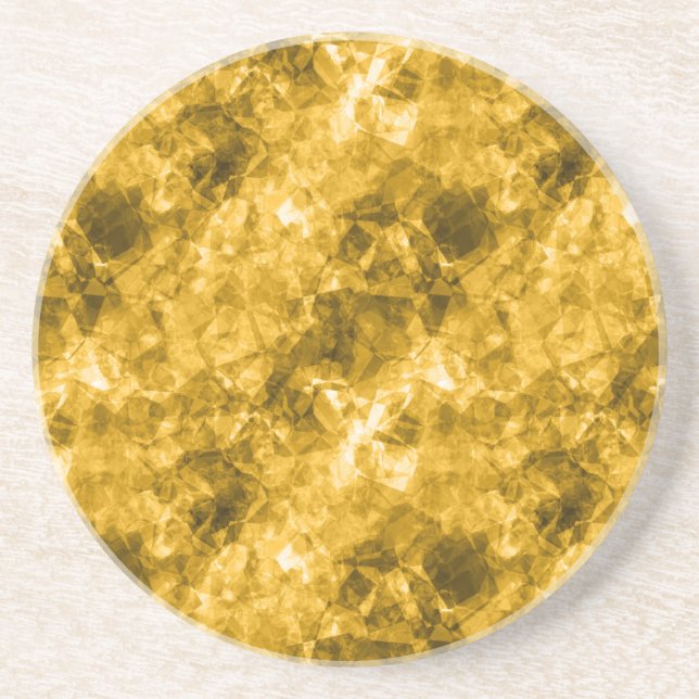 Porta-copos Textura amarrada amarela (Frente)