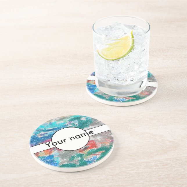 Porta-copos Textura de Crayons (Lateral)