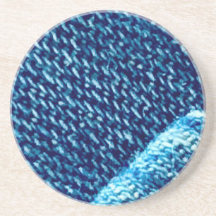 Porta-copos Textura de Tecido de Jeans Azul de Perto