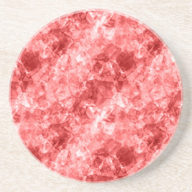 Porta-copos Textura vermelha amassada (Frente)