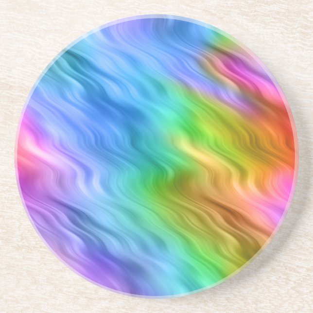 Porta-copos Textura Wavy Azul Pansy (Frente)