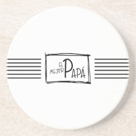 Porta-copos The best Dad. El mejor Papá.