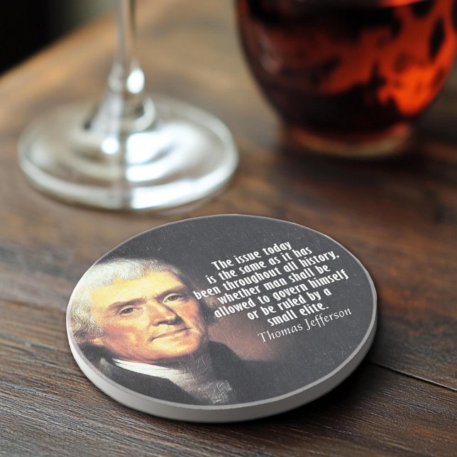 Porta-copos Thomas Jefferson Cote (Thomas Jefferson Quote Coaster)