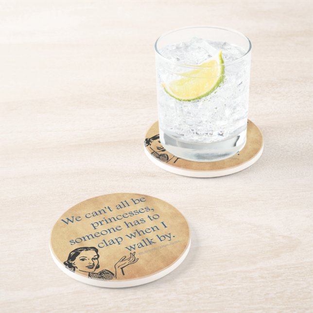 Porta-copos Tinta de 50 engraçada da Princesa SlipperyJoe (Lateral)