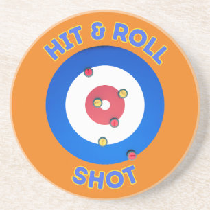 Porta-copos Tiro de Curling Hit and Roll